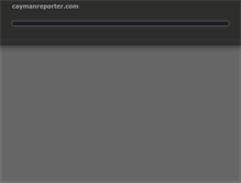 Tablet Screenshot of caymanreporter.com